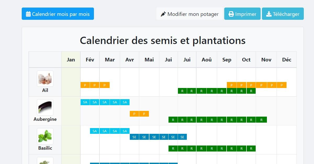 Permapotes : nouveautés pour créer ton plan potager et calendrier des semis
